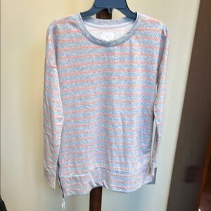 Lou & Gray Striped Long Sleeve Shirt size Small